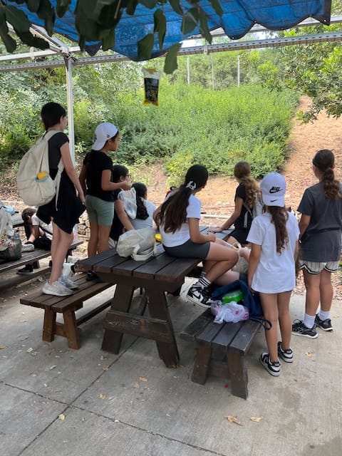 תלמידי קריית אונו למען הסביבה סיור לימודי בפארק המיחזור חירייה
